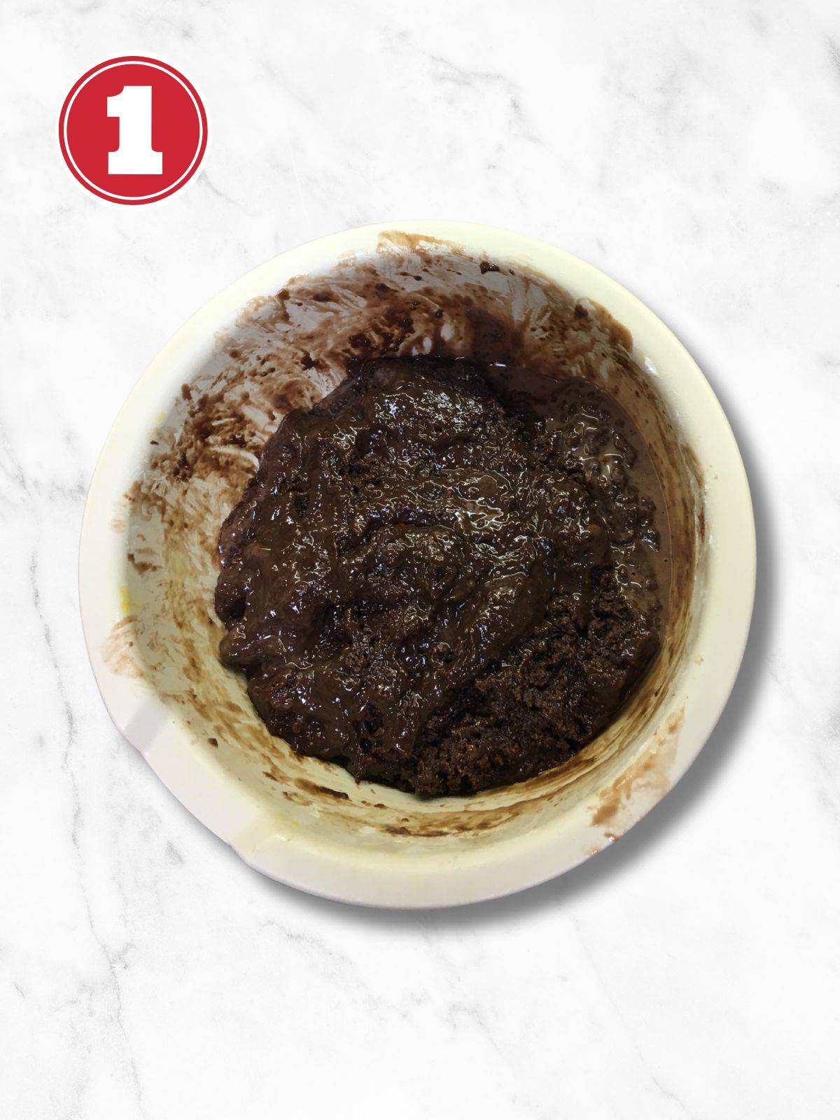 nutella batter in a bowl