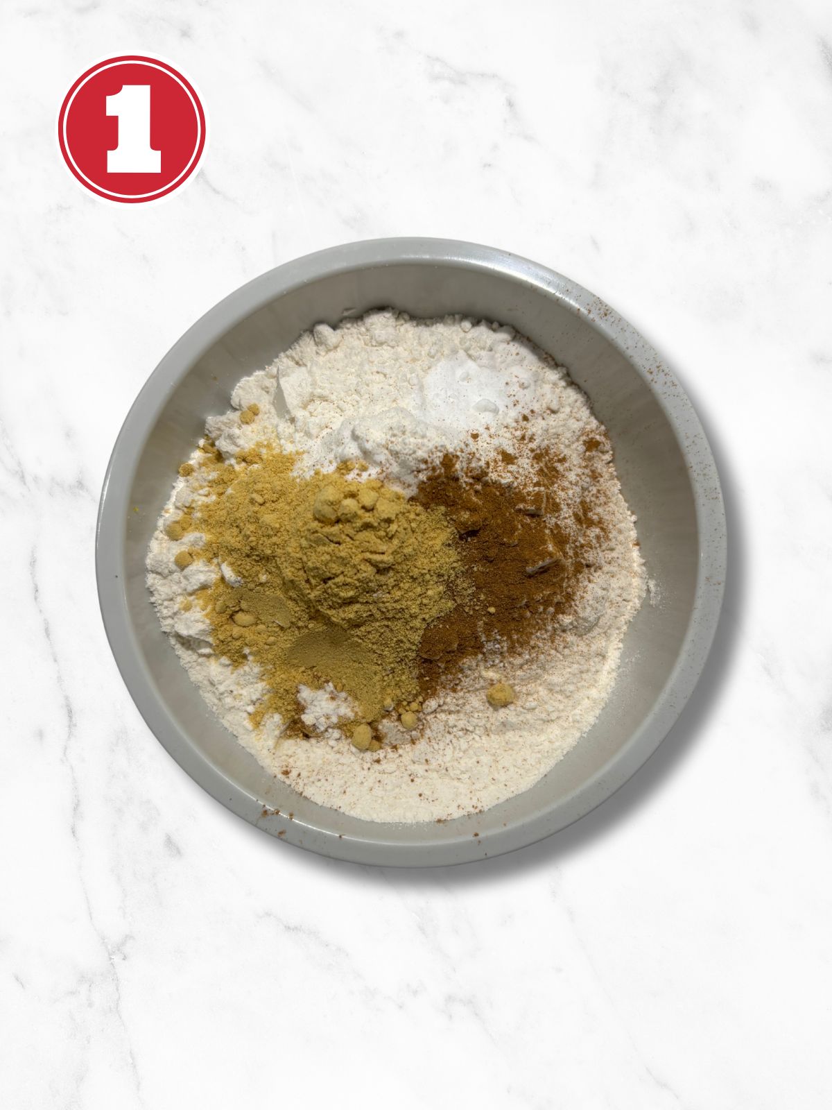 dry ingredients for cookies