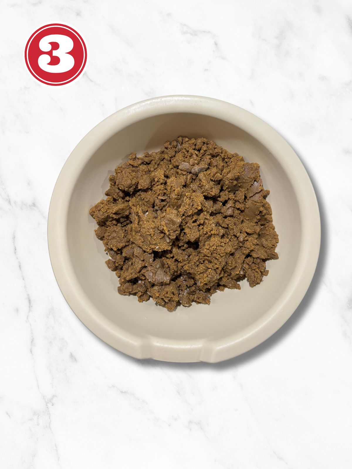 ginger snap cookie dough in a beige bowl