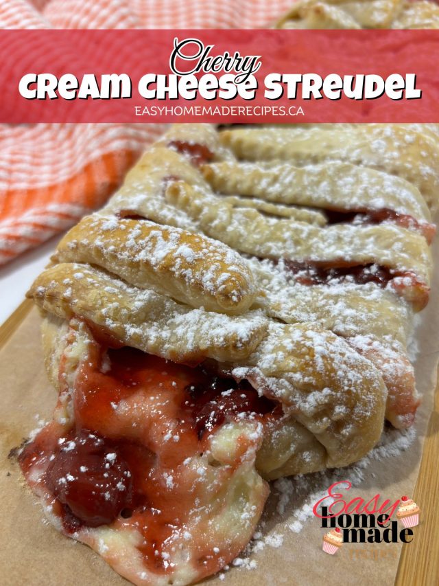 Quick and Easy Cream Cheese Strudel