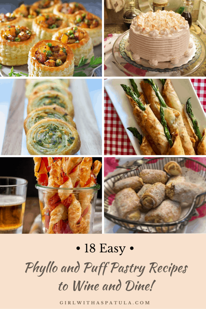 phyllo and puff pastry compilation PIN for pinterest