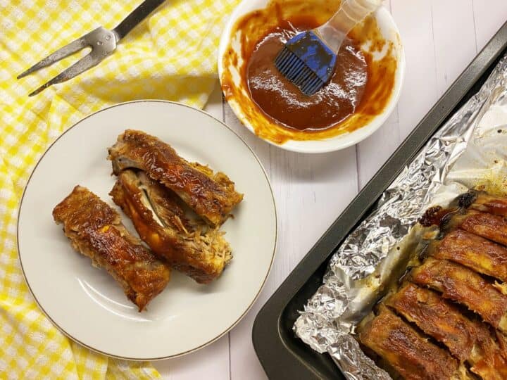 Easy Oven Baked Fall off the Bone Barbecue Pork Back Ribs
