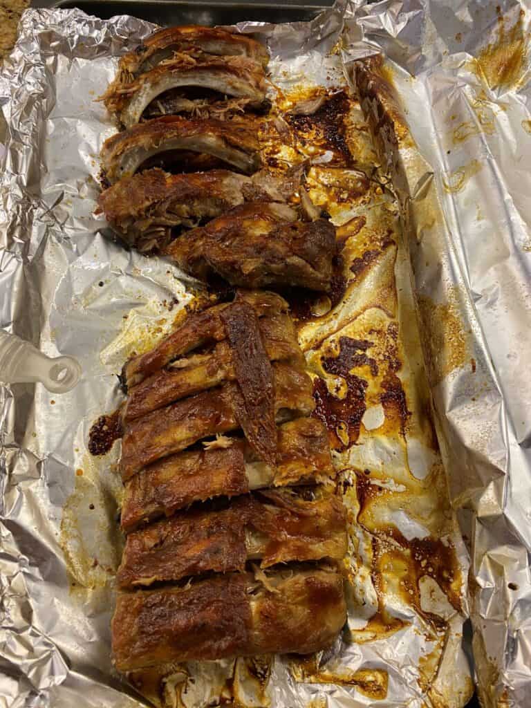 Easy Oven Baked Fall off the Bone Barbecue Pork Back Ribs