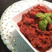Bolognese Sauce in a bowl
