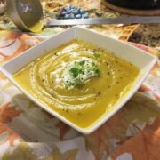 Roasted Butternut Squash Soup in a bowl