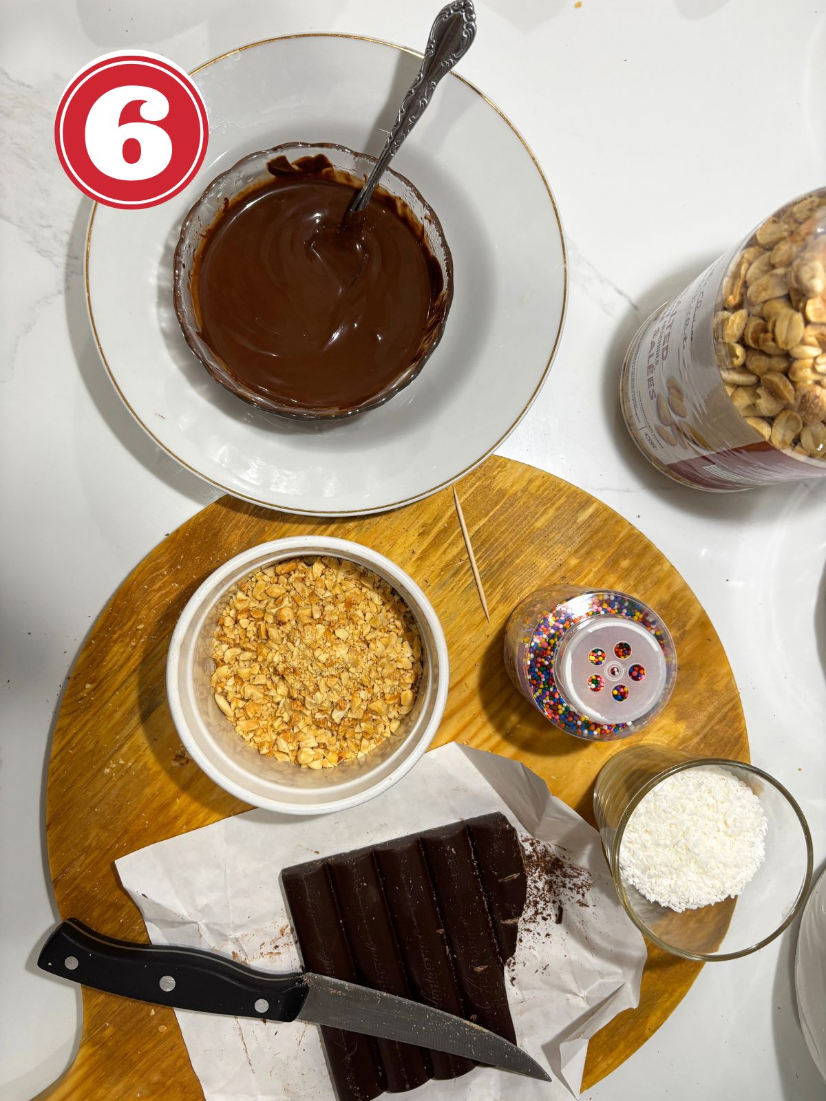ingredients for dipping butter cookies