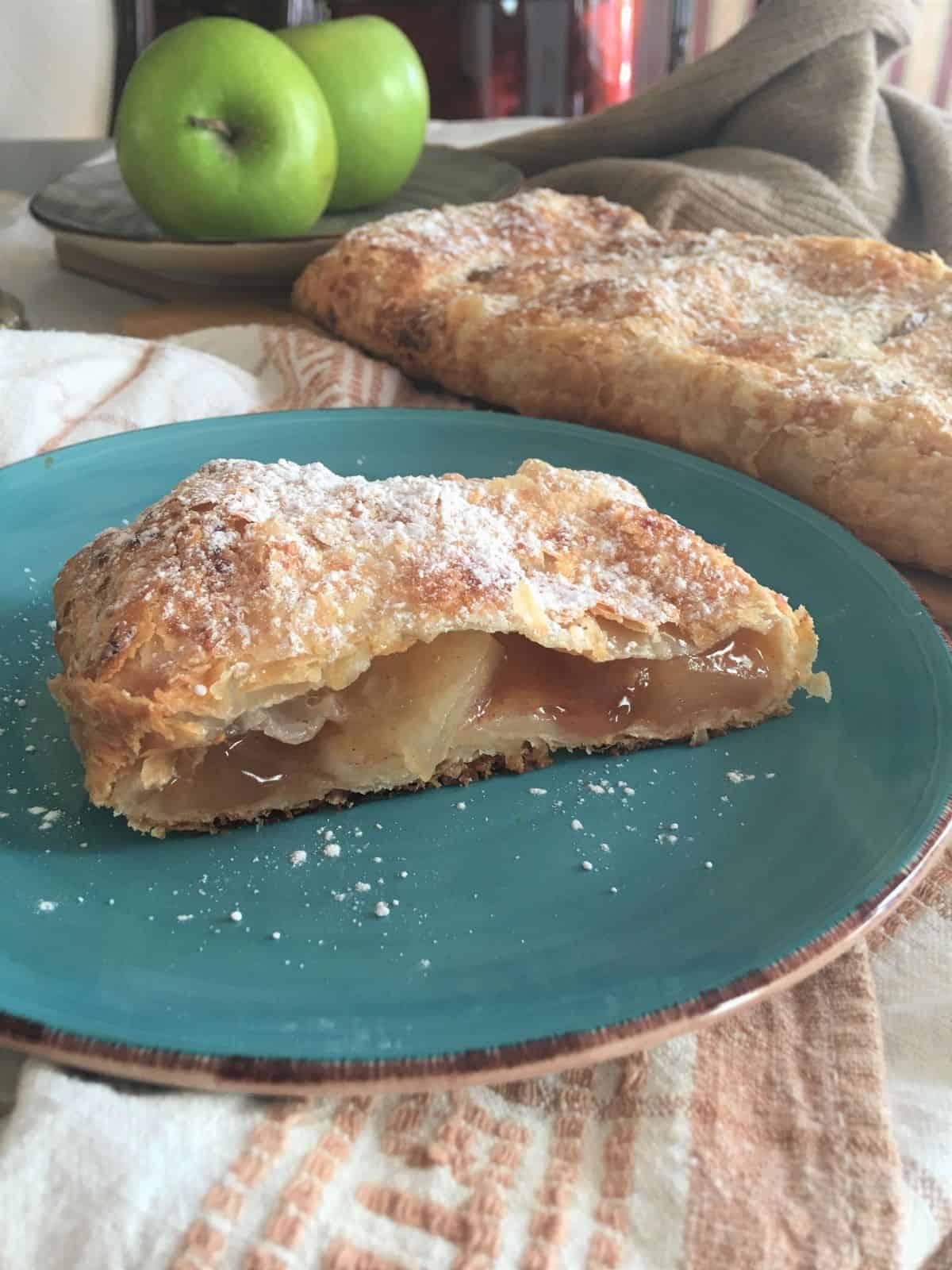 Apple Strudel on a plate