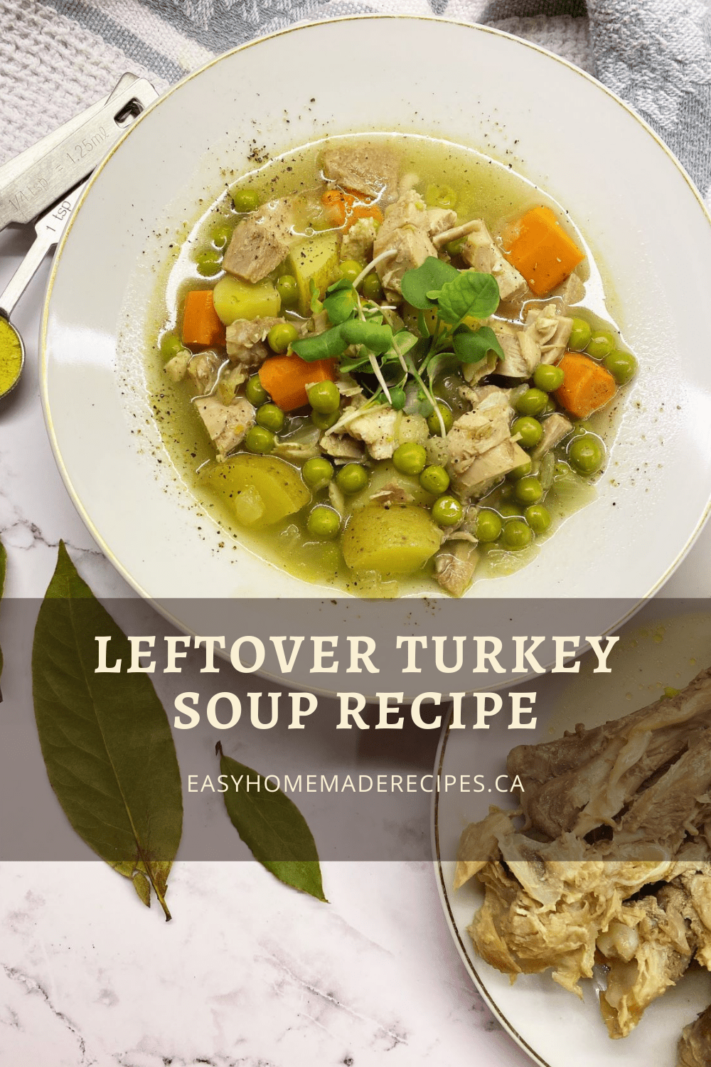 leftover turkey soup PIN