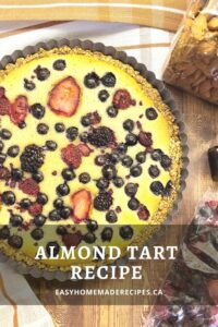 Almond Tart Recipe PIN