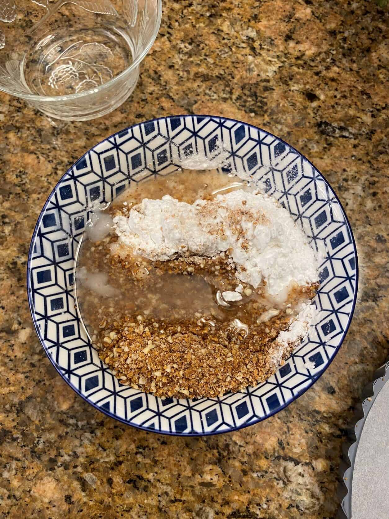 Almond Tart Crust Ingredients in a bowl