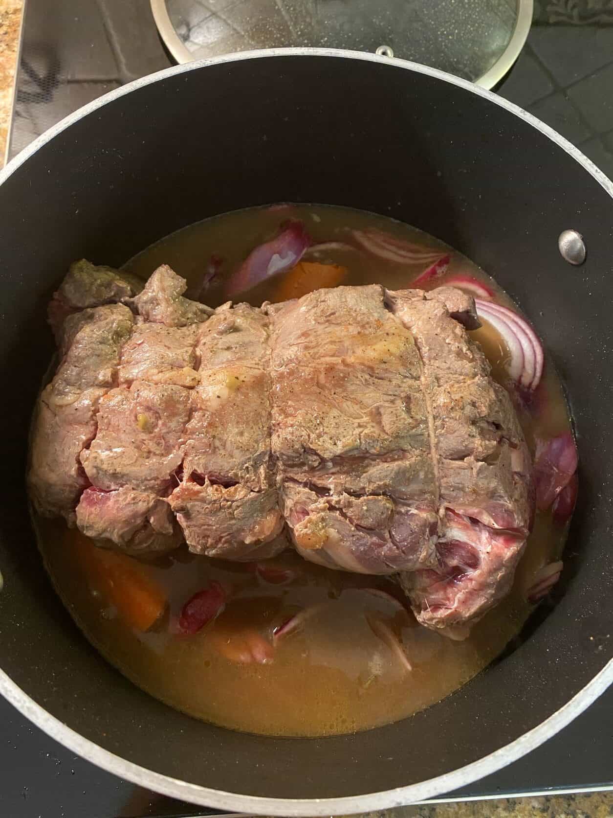 roast in a large pot
