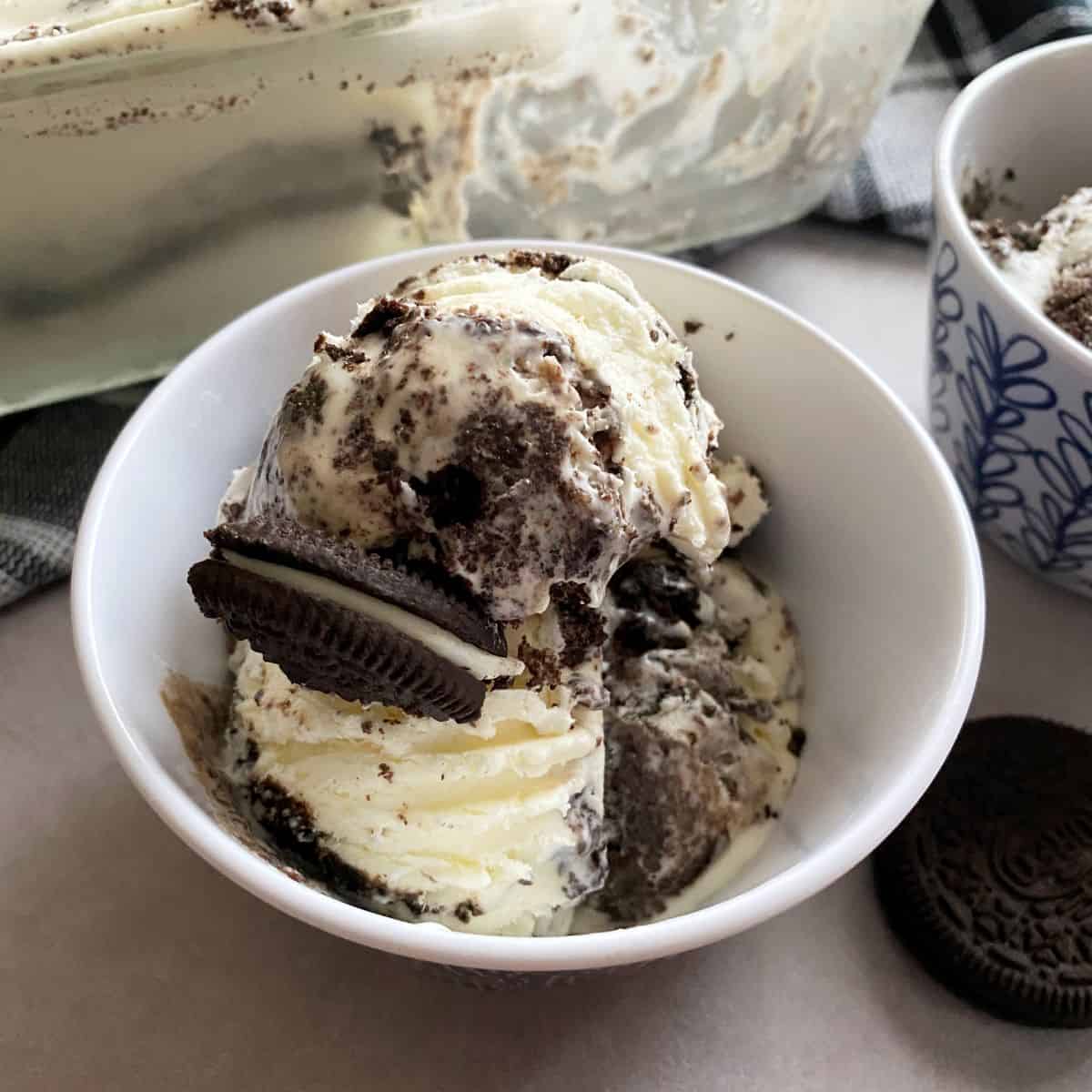 Cookies n Cream Ice Cream in a bowl
