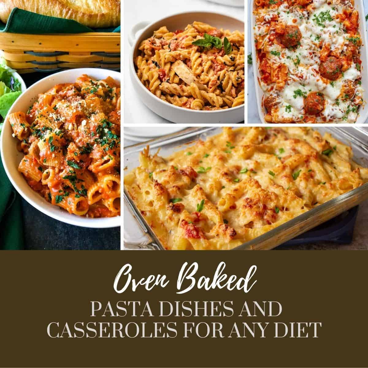 Baked Pasta Dishes Featured Image Collage