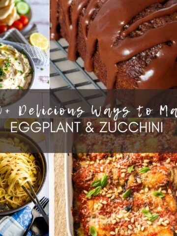 Eggplant and Zucchini Recipes collage
