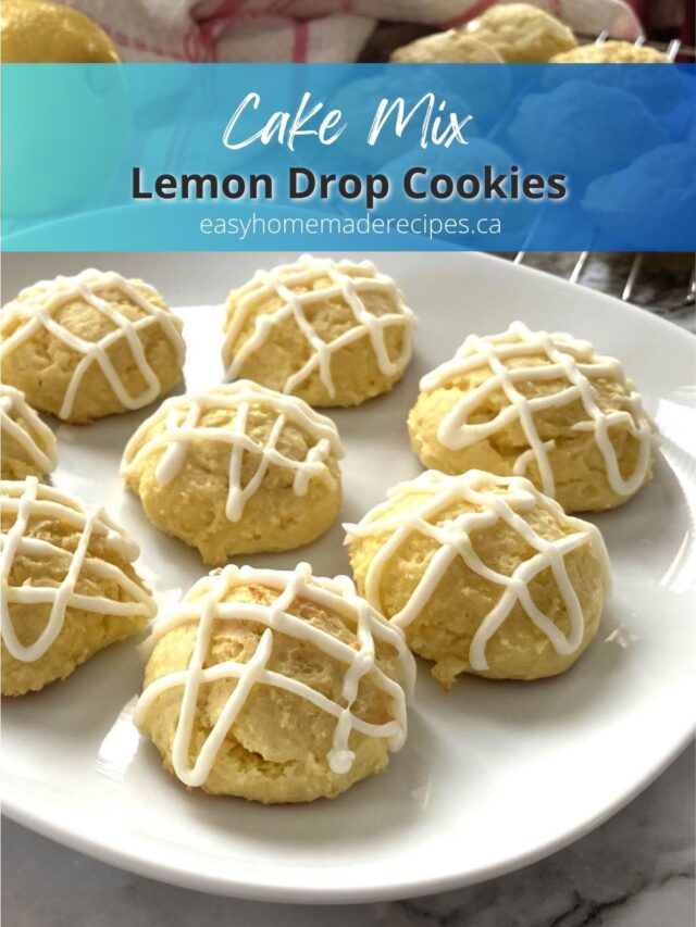 Lemon Cake Mix Cookies with Zesty Glaze: A Burst of Citrus Delight