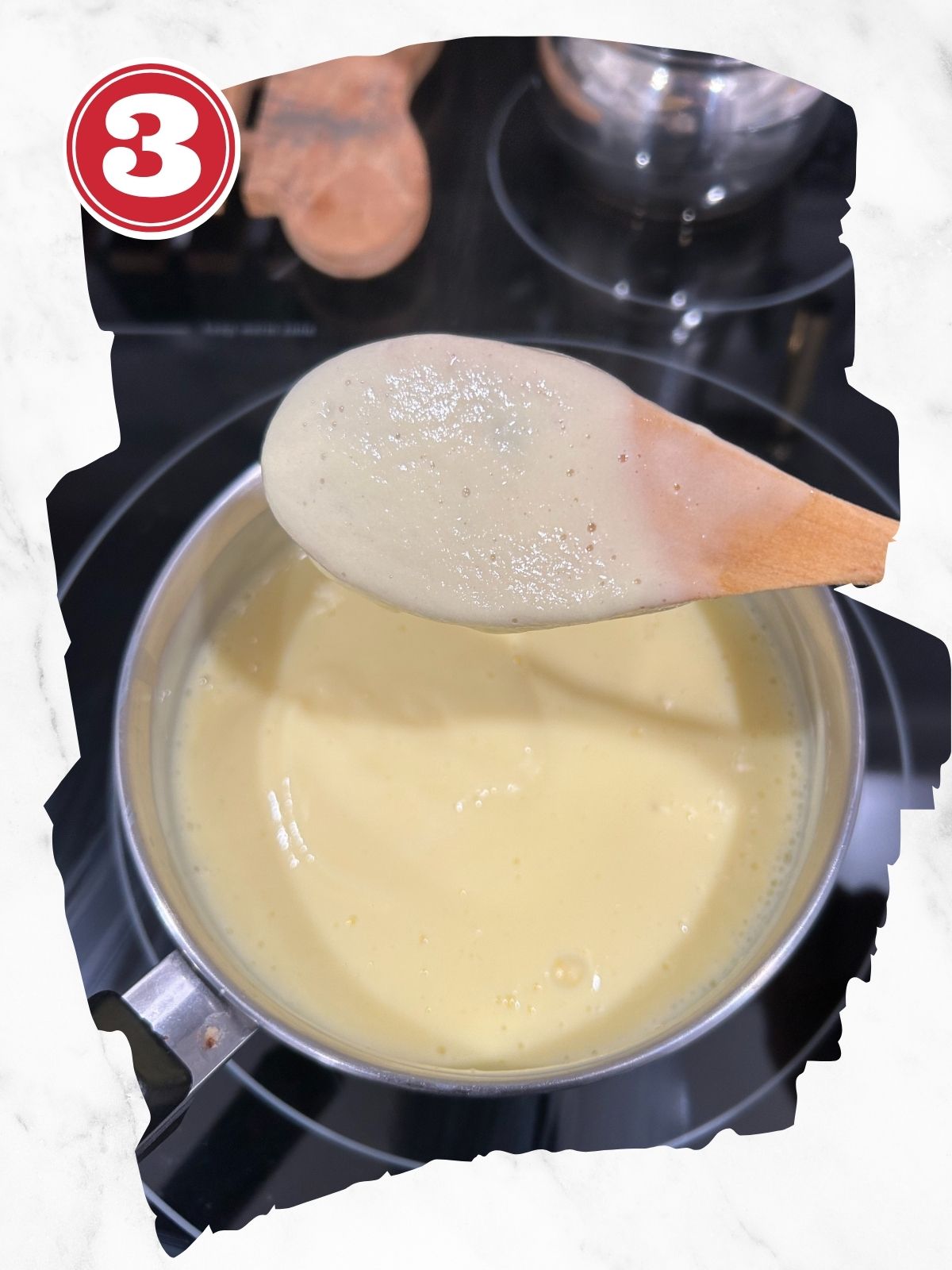 cooked pastry cream in a saucepan