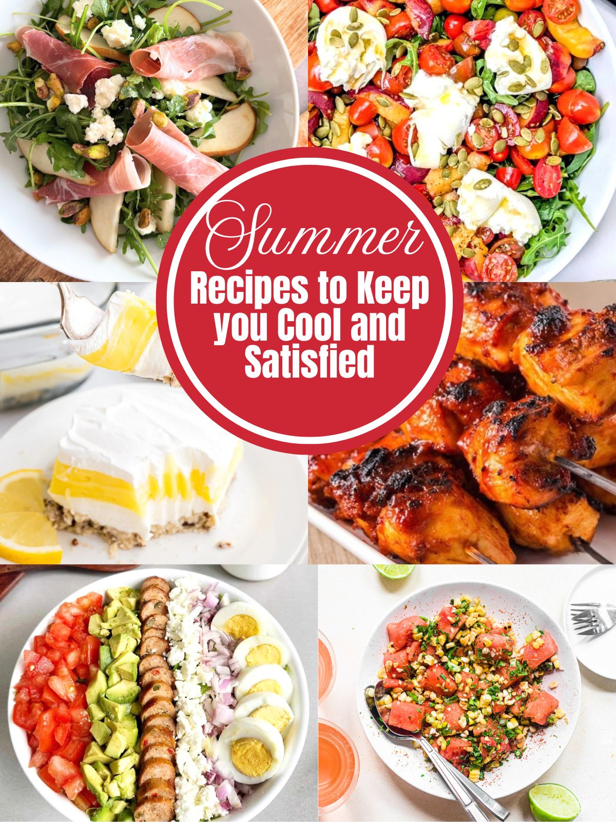 Summer Recipes to keep you cool photo collage PIN
