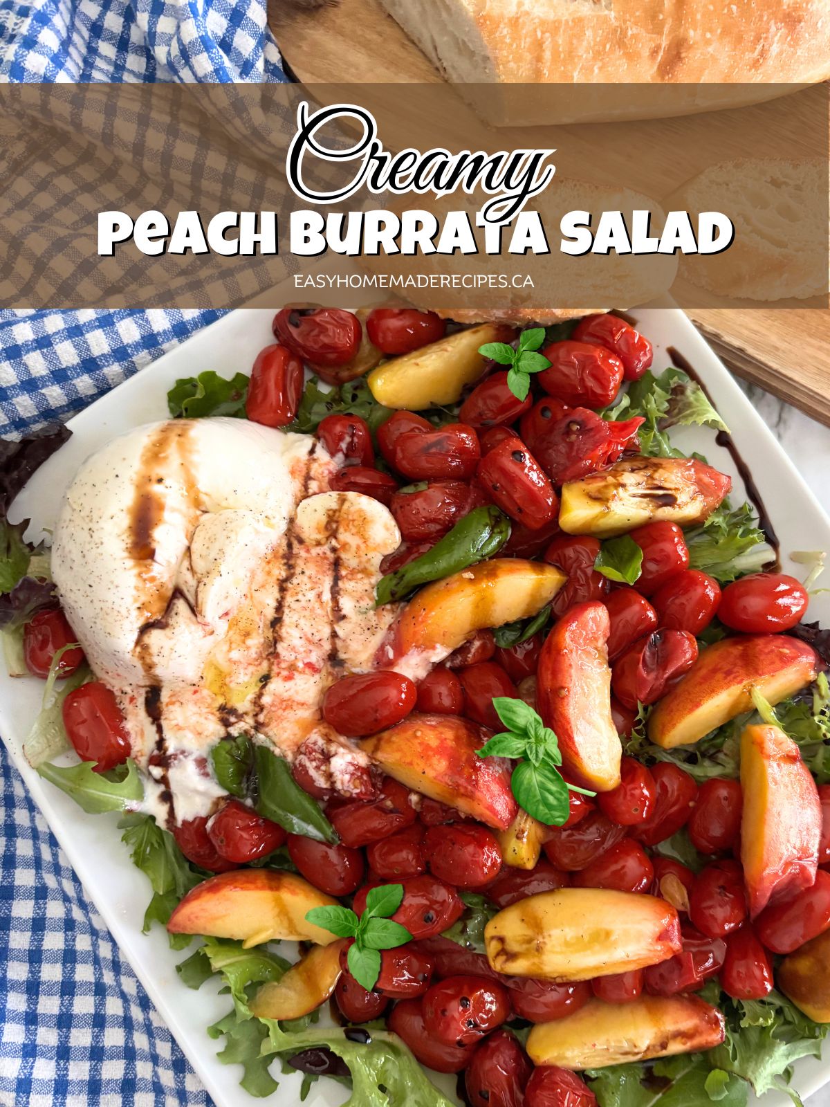 Peach Burrata Salad PIN
