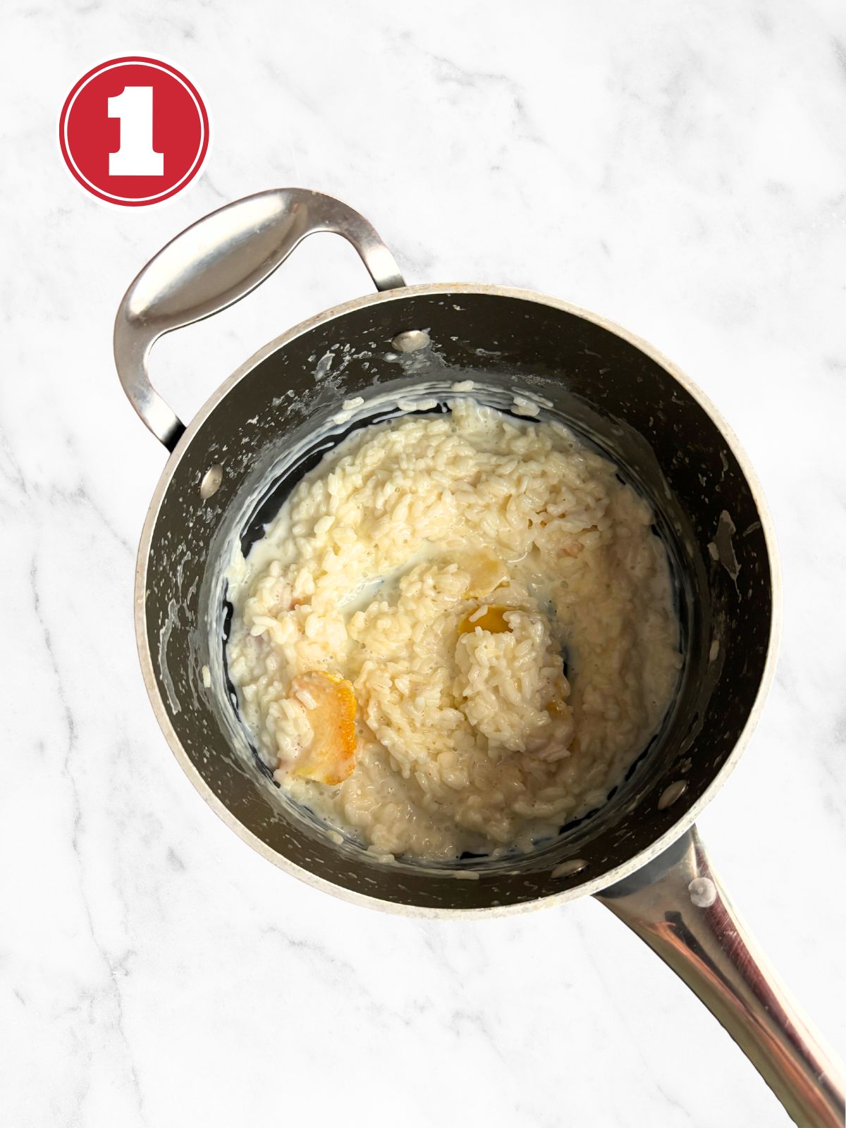 cooked rice for pastiera Napolitana filling