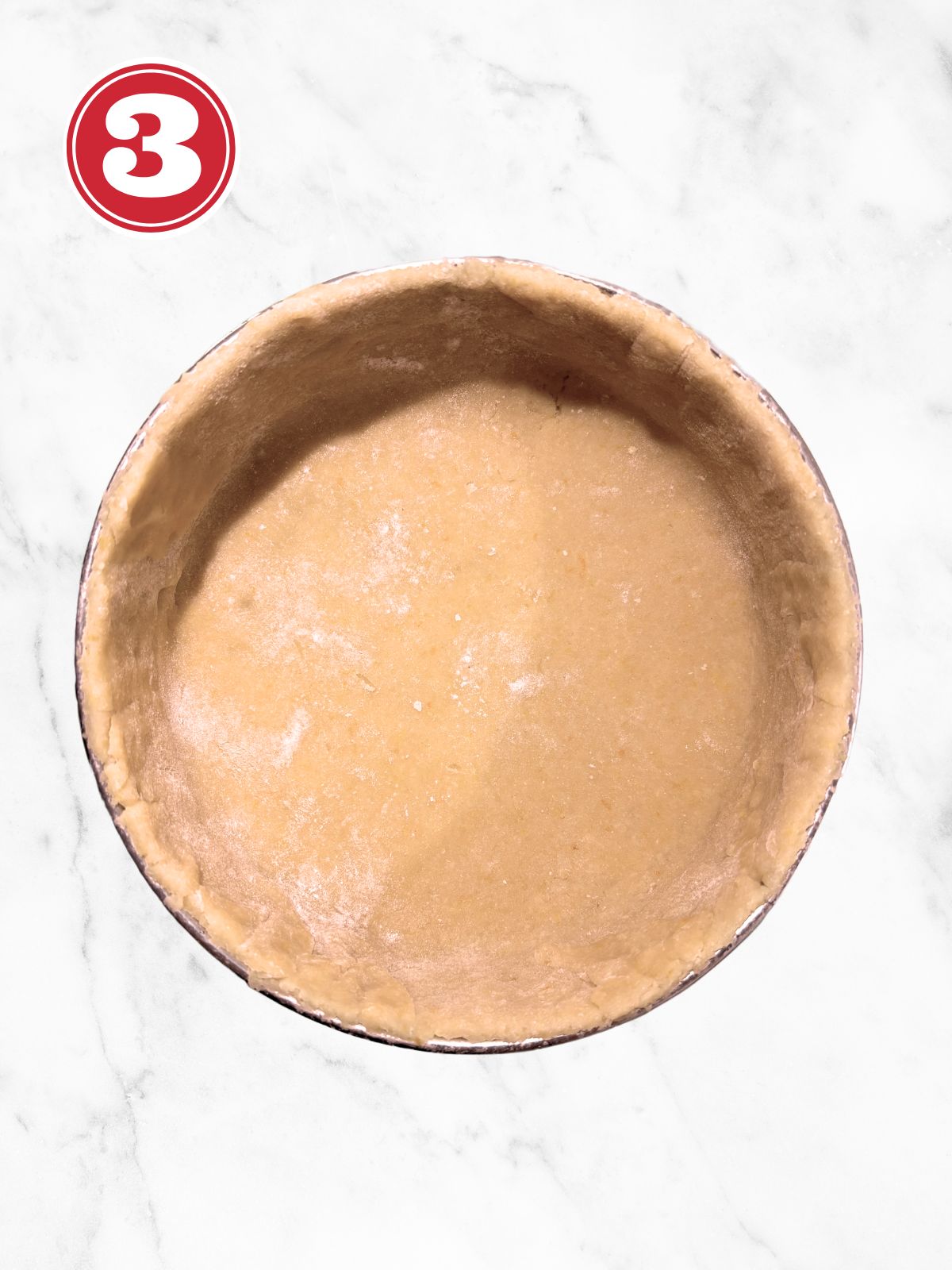 dough in a spring form pan