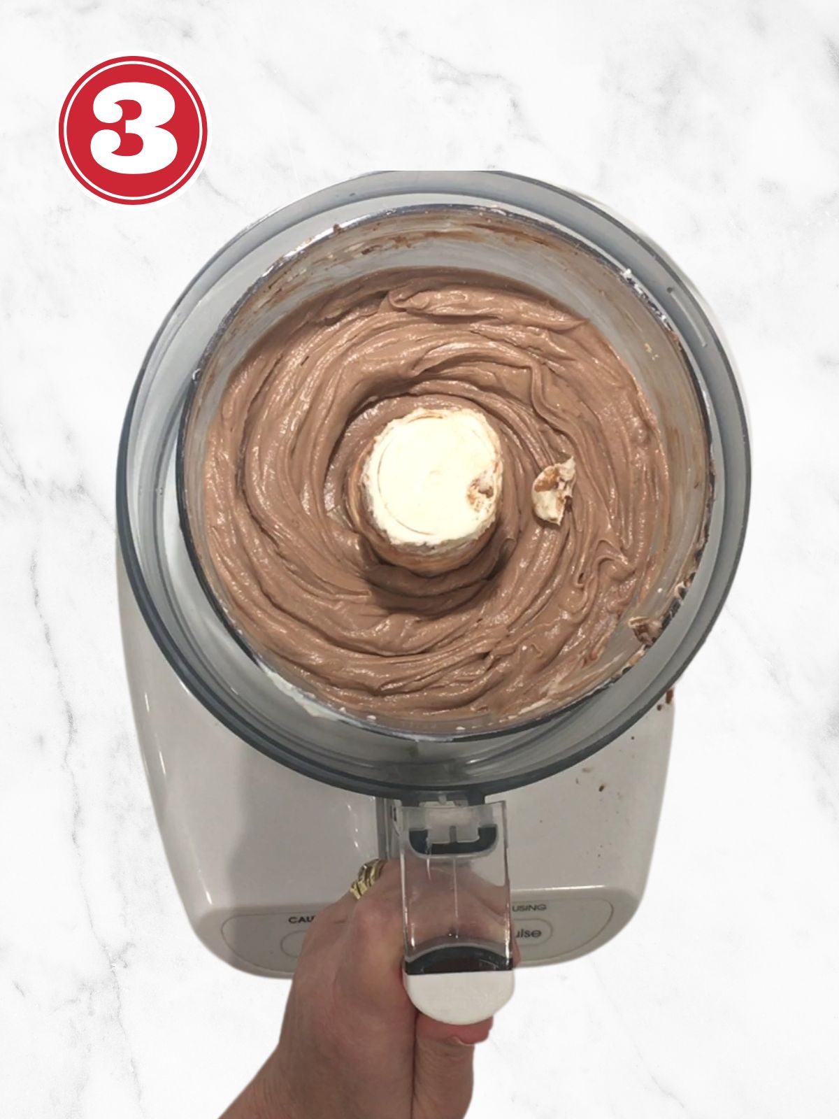 chocolate ricotta filling made in a food processor
