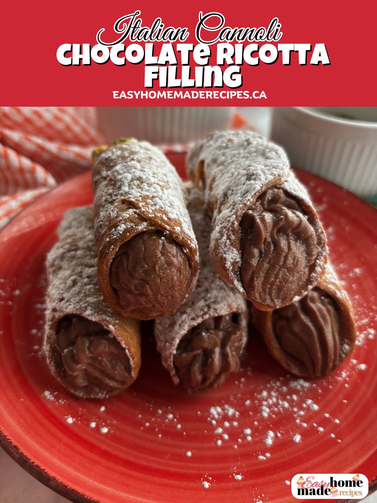 cannoli with chocolate ricotta filling PIN